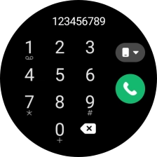 Press the call icon.