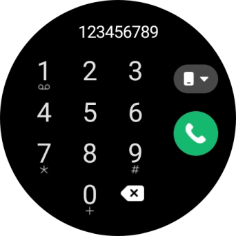 Press the call icon.