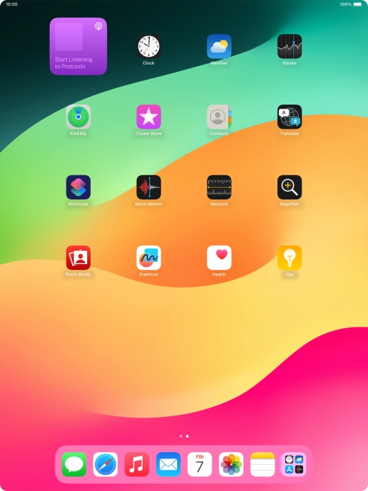 If you're using a Widget Stack: slide up or down on the stack to select the required widget.