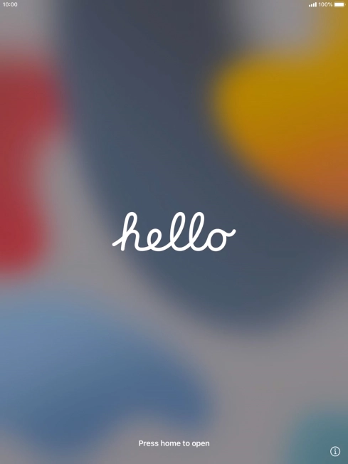 Press the Home key. Press the Home key.