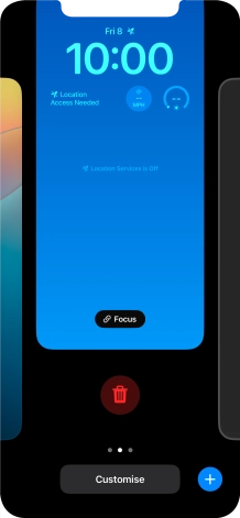 Press the delete icon.
