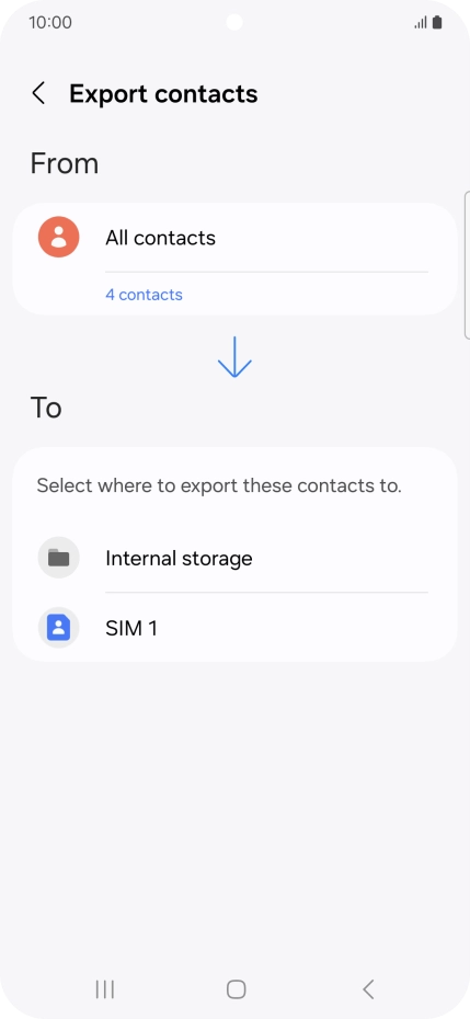 Press the name of the SIM.