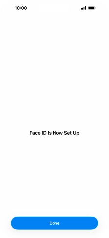 Press Done. If you haven't previously selected a phone lock code, key in a code of your own choice twice.