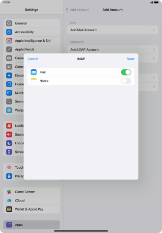 Press Save. Your email account has now been set up. To select more settings for incoming and outgoing server, proceed with the following steps.