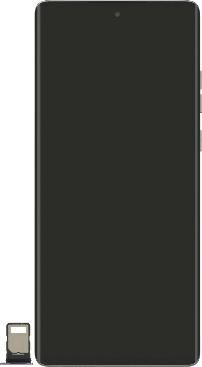 Turn your SIM as illustrated in the SIM holder and place it in the SIM holder.