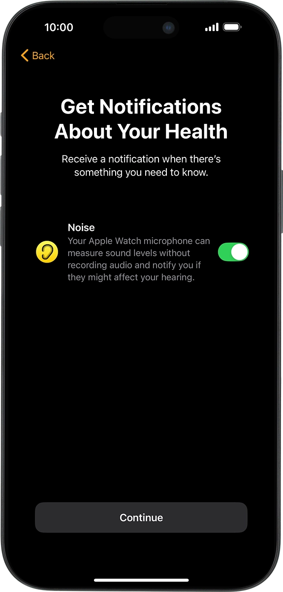 On your phone: Press the indicators to turn the required settings on or off.