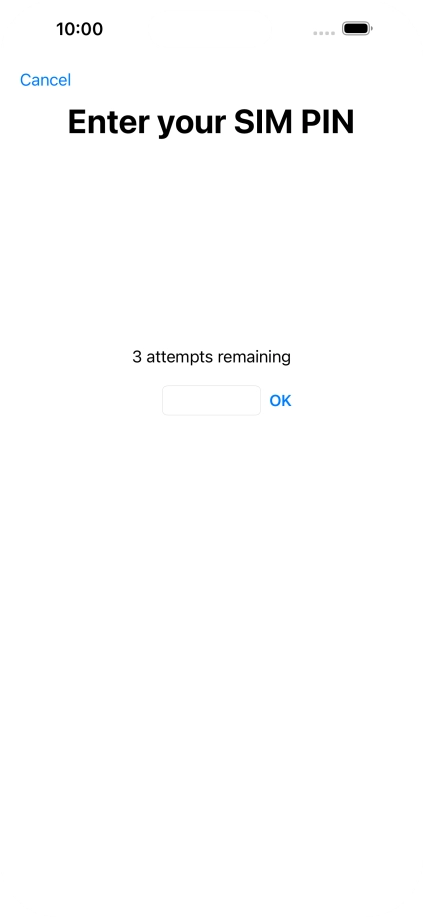 If your SIM is locked, key in your PIN and press OK.