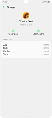 Press Clear cache.
