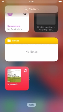 Press and hold the required Widget Stack.