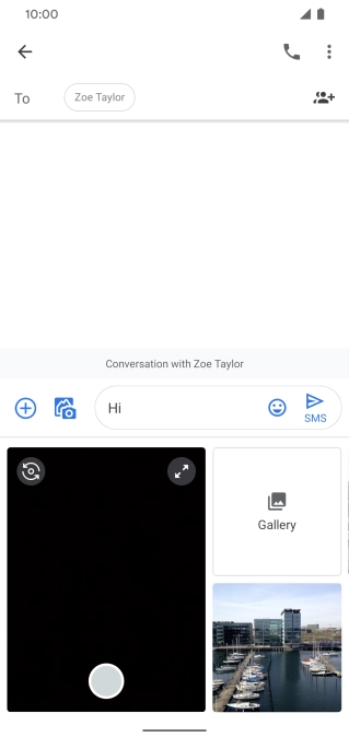 Press Gallery and go to the required folder.