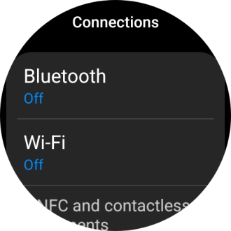 Press Bluetooth. Press Bluetooth.