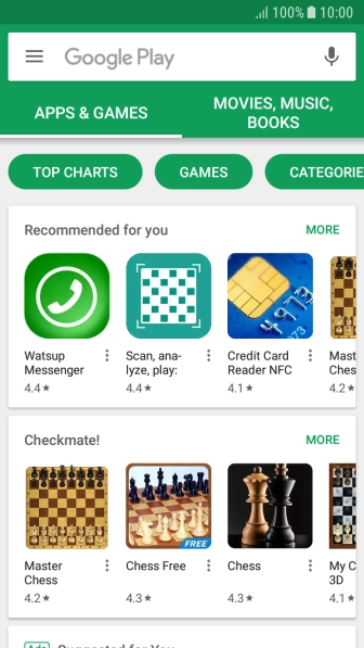 Slide your finger right starting from the left side of the screen.