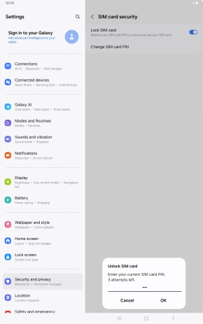 Key in your PIN and press OK. Key in your PIN and press OK.