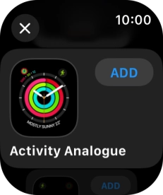 Press the required watch face. Press the required watch face.