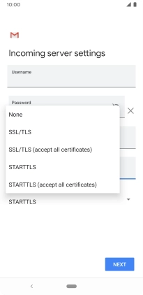 Press None to turn off the function.