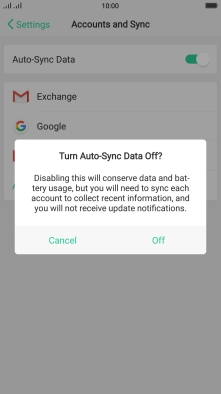 If you turn off the function, press Off.