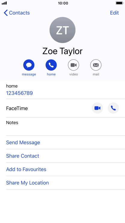 Press the Home key to return to the home screen.