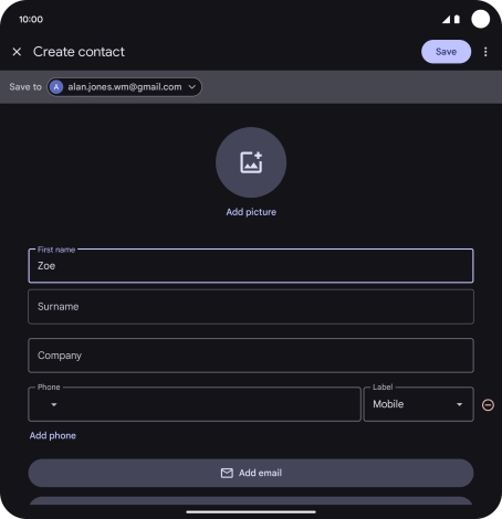Press Surname and key in the required last name.