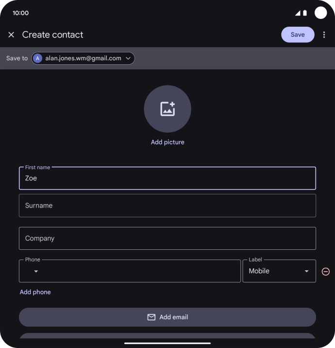 Press Surname and key in the required last name.
