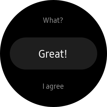 Press the required reply. Press the required reply.