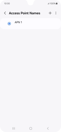 Press the new data connection icon.
