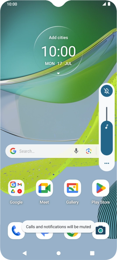 Press the sound mode icon.