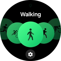 Drag your finger right or left to select the required activity. Drag your finger right or left to select the required activity.