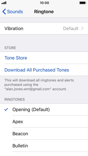 Press the required ring tones to hear them.