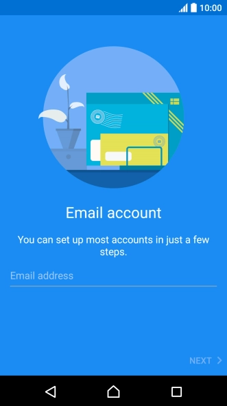 Press Email address and key in your email address.