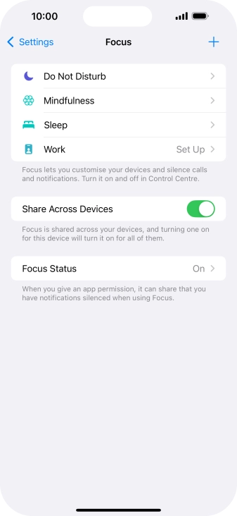 Press Do Not Disturb.