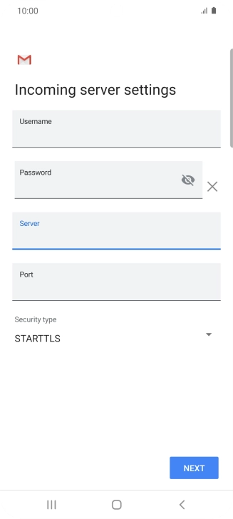 Press the field below 