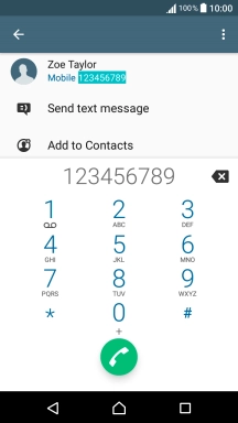 Key in the required number and press the call icon. Key in the required number and press the call icon.