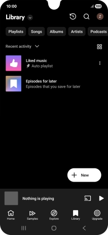 Press the drop down list.