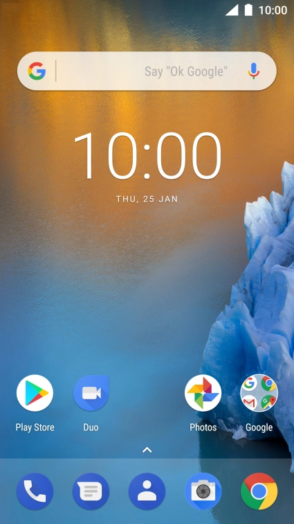 Slide your finger downwards starting from the top of the screen.