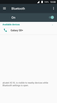 Press the required Bluetooth device and follow the instructions on the screen to pair the device with your phone.