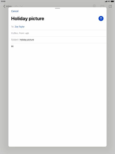 Press and hold the text input field until a pop-up menu is displayed.