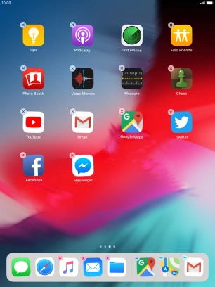 Press the delete icon.