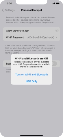 If Wi-Fi is turned off, press Turn on Wi-Fi and Bluetooth.