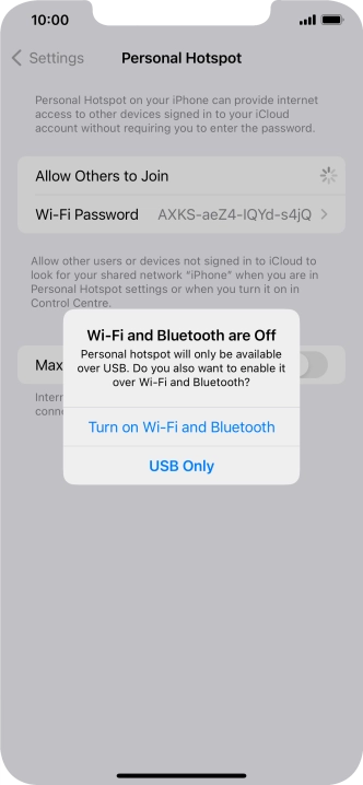 If Wi-Fi is turned off, press Turn on Wi-Fi and Bluetooth.