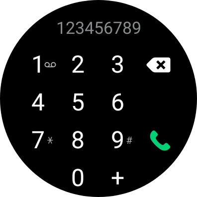 Press the call icon.