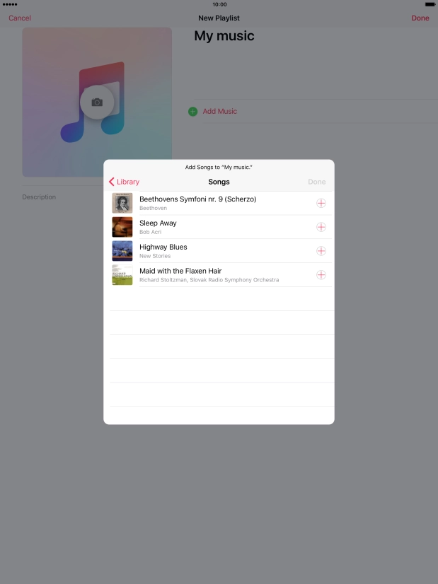 Go to the required category and press the required audio file.