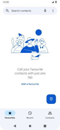 Press the menu icon.