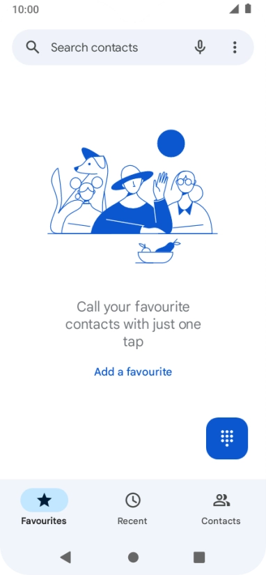 Press the menu icon.