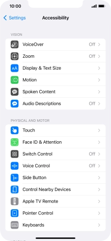 Press the required category below 