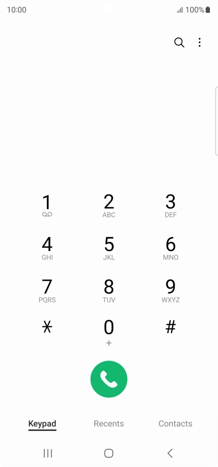 Press the menu icon.