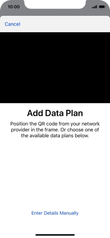 Place the QR code you've received inside the phone camera frame to scan the code.
