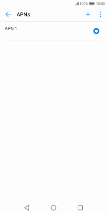 Press the new data connection icon.