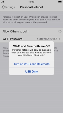 If Wi-Fi is turned off, press Turn on Wi-Fi and Bluetooth.