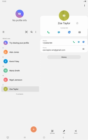 Press the call icon.