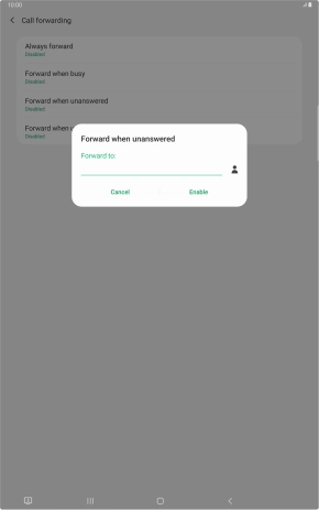 Key in +61414121121 and press Enable.